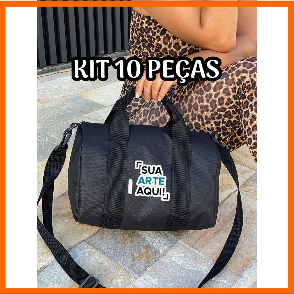 KIT 10 Mala Academia - PERSONALIZADA - Estampada  - Stilo Club