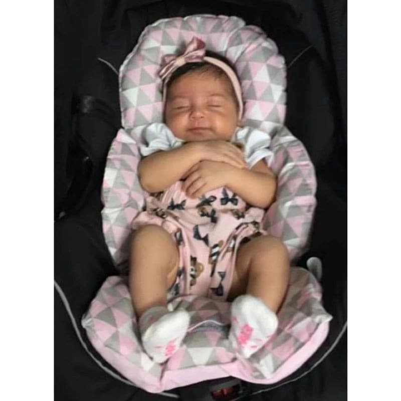Almofada Forro Acolchoado para Bebê Conforto, Cadeirinha e Carrinhos 55 cm x 45 cm Varias Cores - Melhor preço