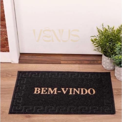Tapete de Porta Capacho Emborrachado Bem vindo 40x60 Entrada Casa Apartamento