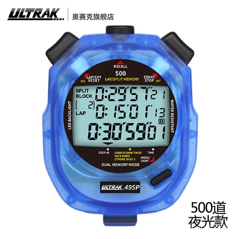 Cronômetro Orsek Temporizador ULTRAK DT495 Azul Esportes Temporizador Seiko