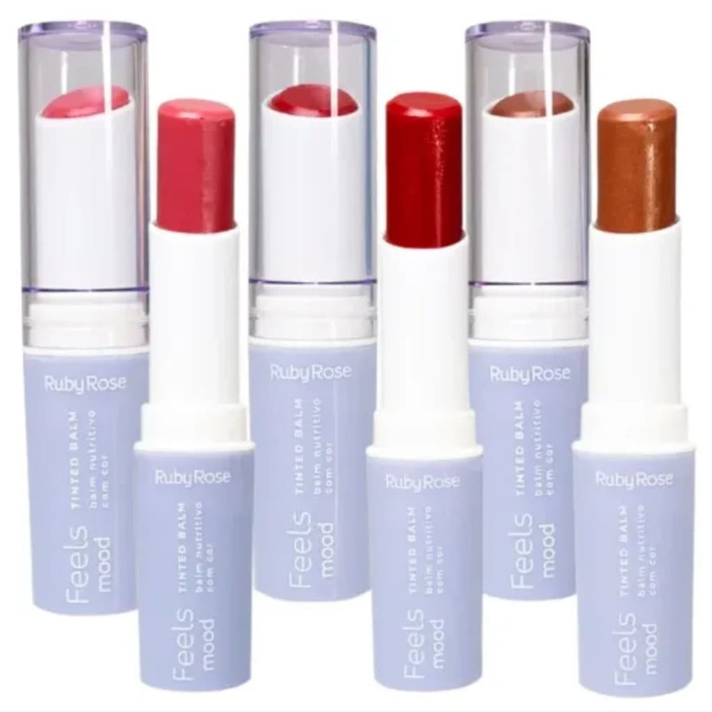 Hidratante Labial Tinted Balm Feel Mood Ruby Rose