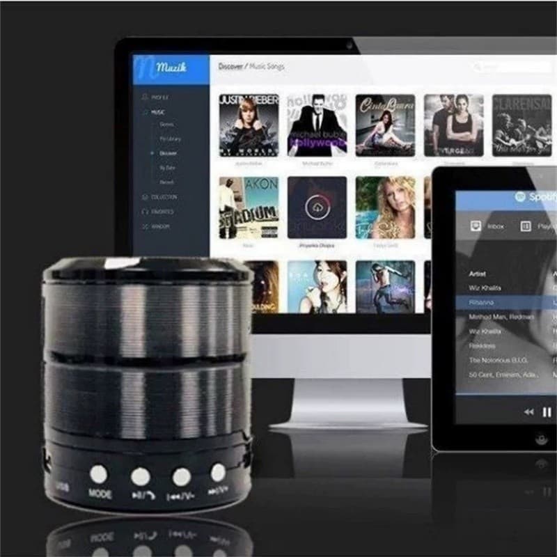 Mini Caixinha De Som  Bluetooth Portátil Bateria Recarregável