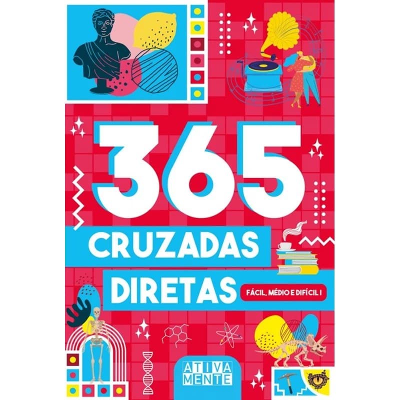 Livro: 365 Cruzadas Diretas - Fácil, Médio e Difícil I