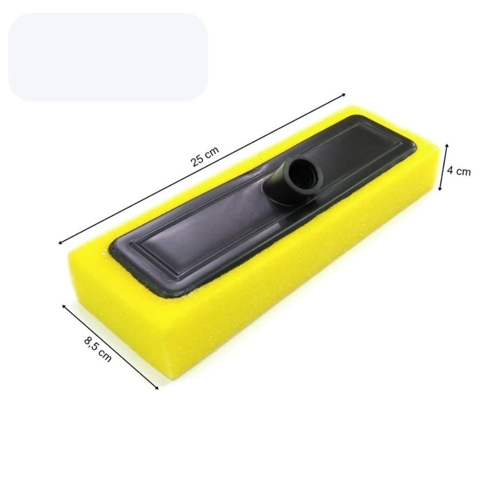 Rodo Passa Cera Espuma Macia Esponja Multiuso Para Piso Frio Madeira Sem Cabo - MP