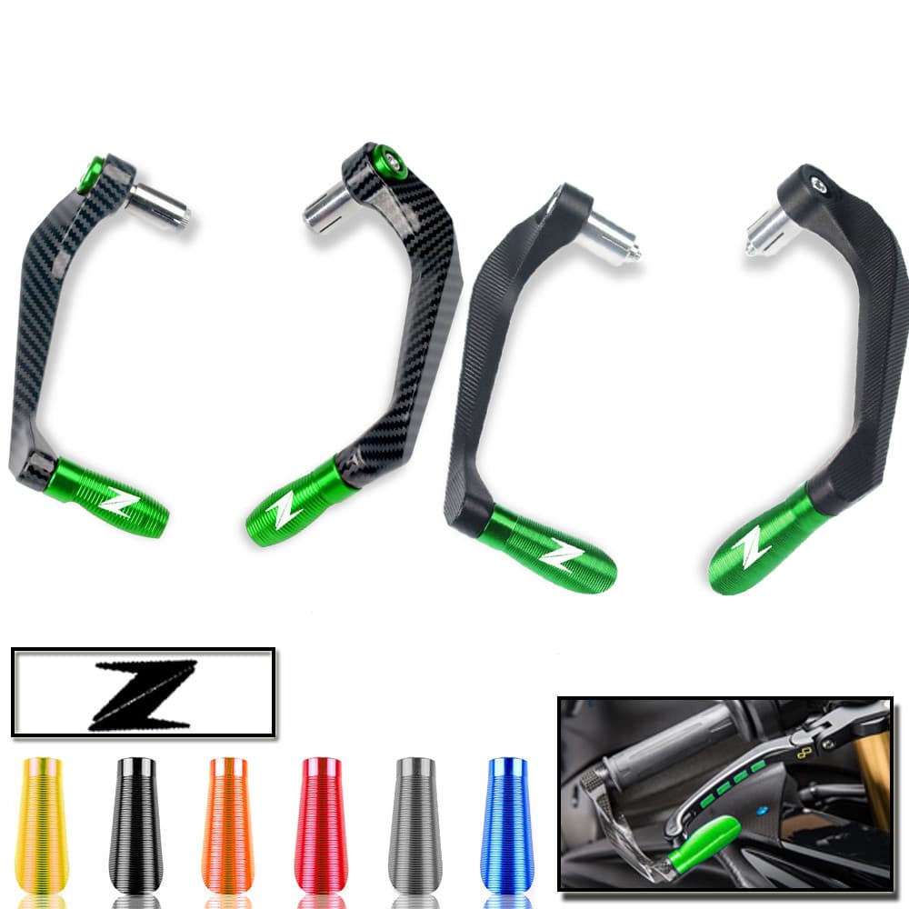 Z CNC Alumínio Motocicleta Guiador Alavancas De Freio Embreagem Protetor Guarda Para Kawasaki Z900 Z650 Z1000 Lidar Com 