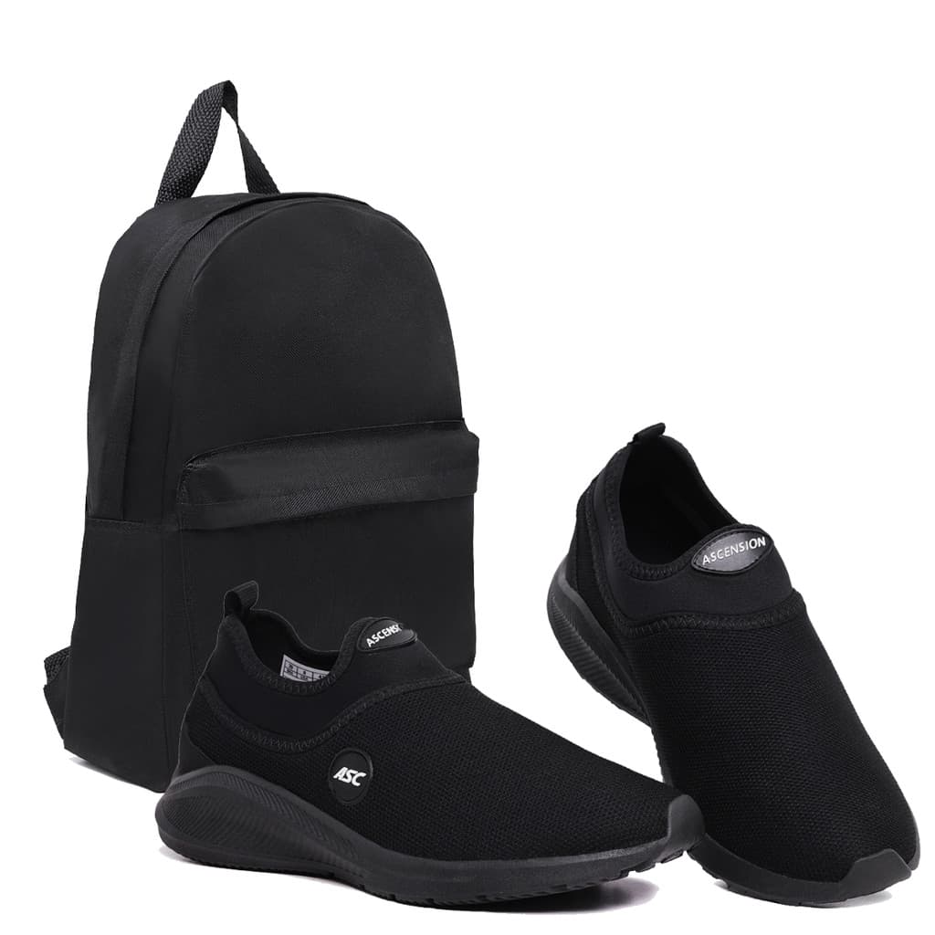 Tenis Esportivo Unissex Treino Caminhada Academia Ortopédico com Mochila