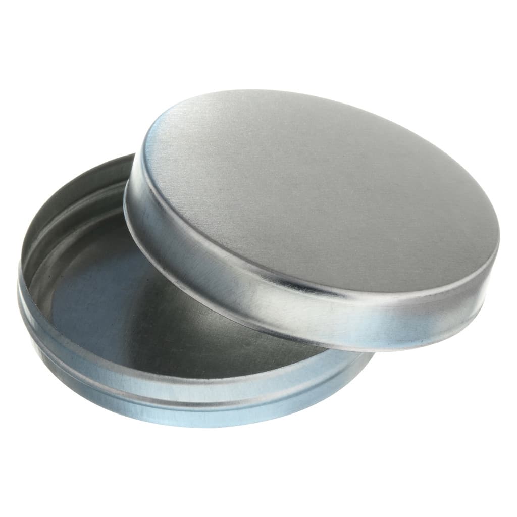 100 Latinhas Metálicas 5x1 Prata Redonda 30ml Lembrancinha Vela Aromática Personalizar Terço Creme