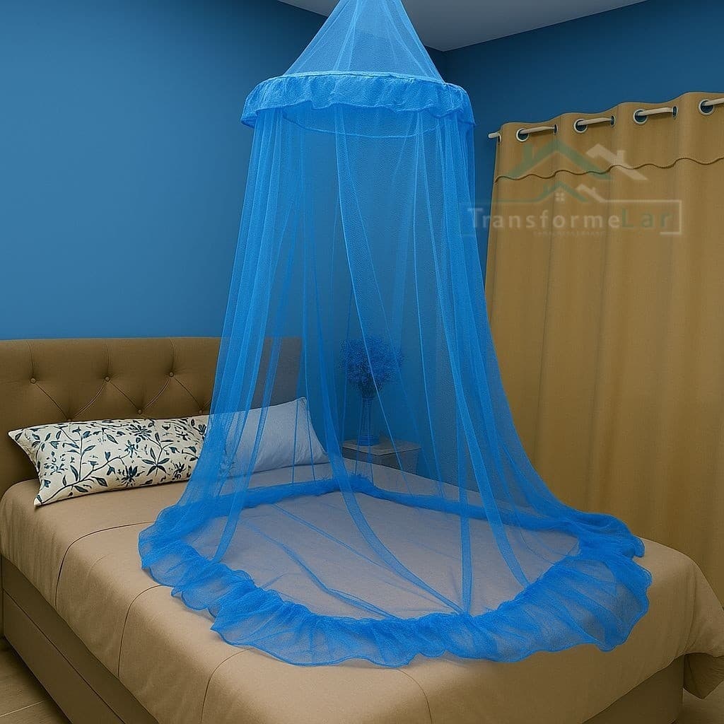 Mosquiteiro Teto Casal Box Queen C/ Elástico - Promoção