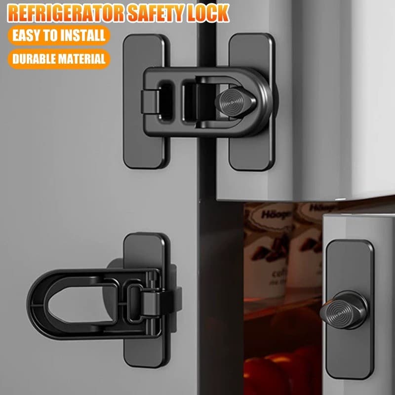 Fechadura De Segurança Para Geladeira E Armário-Anti-Beliscão , Abertura-Fivela De Gaveta-Infantil-Fechaduras De Janela 