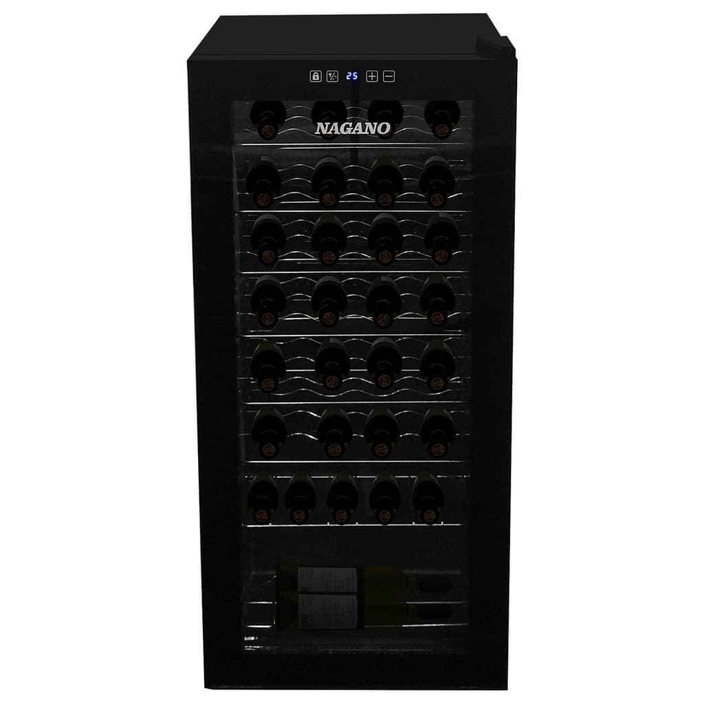 Adega de Vinhos Climatizada 32 Garrafas 94 L Display Digital