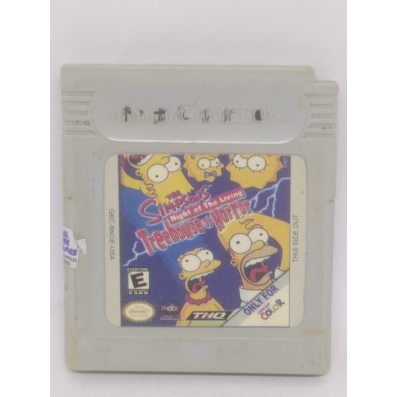 THE SIMPSONS TREEHOUSE OF HOROR GAME BOY PARALELO
