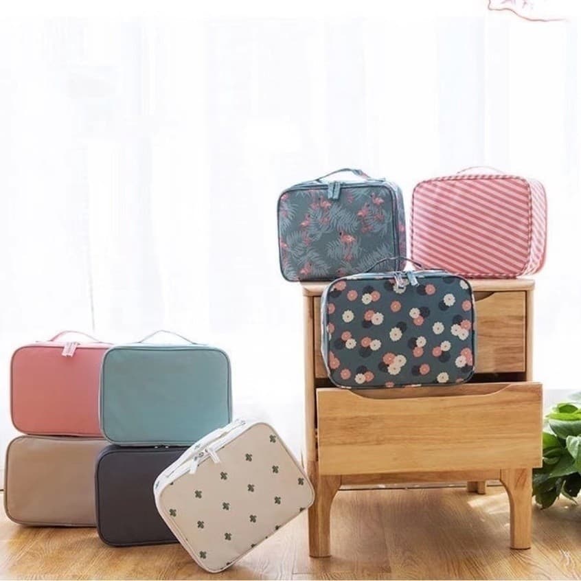 Bolsa De Cosméticos À Prova D'água Portátil Multifuncional Para Viagem Moda SU