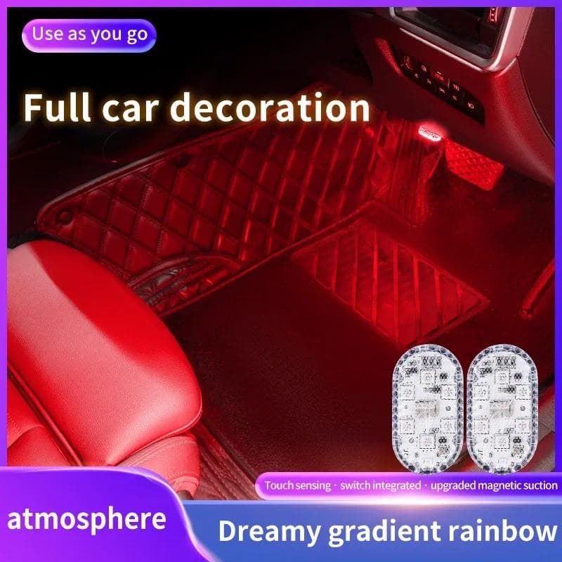 LED Toque Luz Mini Sem Fio Iluminação Interior Do Carro Auto Telhado Teto Lâmpada De Leitura Para Porta Pé Tronco Caixa 