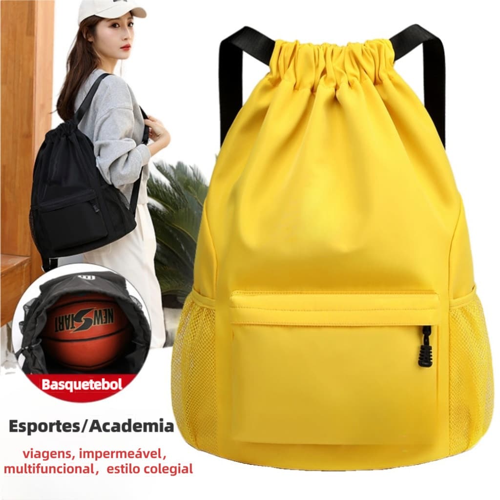 Bolsa Mochila Saco Esportiva Sacola Academia Futebol Basquete Passeio Impermeável ZJ6101#
