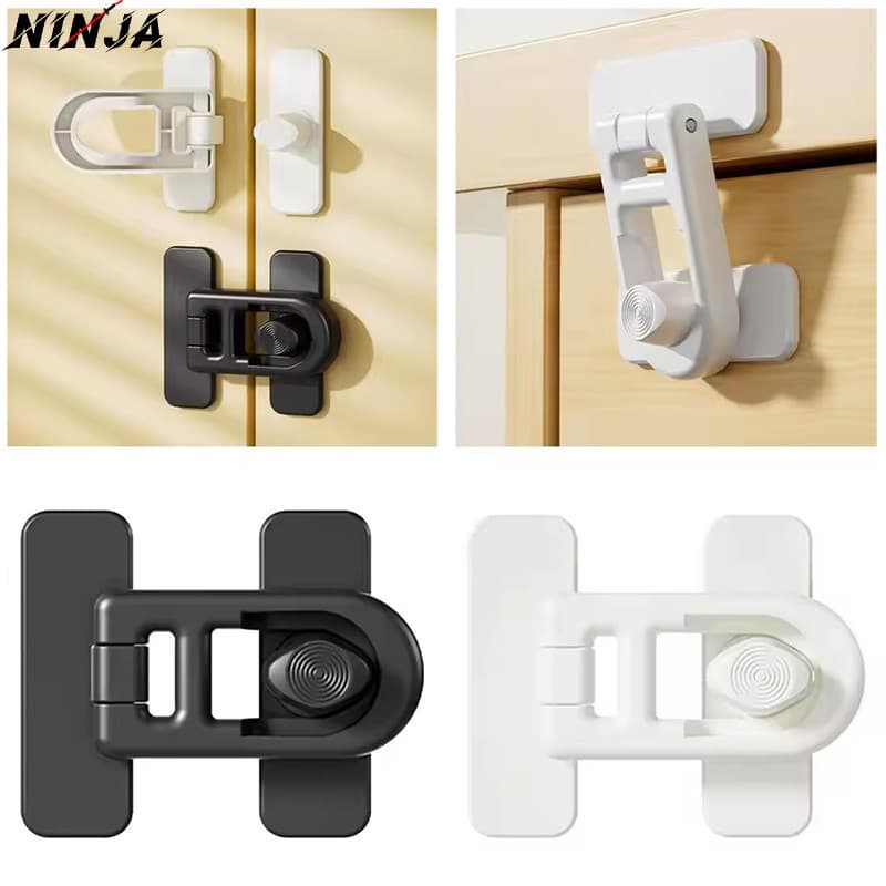 Travas De Segurança Infantil-Para Geladeira , Armário , Gaveta-Proteção Bebês-Trava Freezer-Fechaduras De Forno Sem Perf