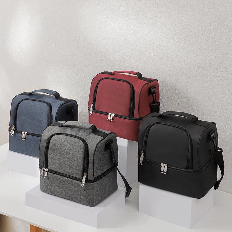 Bolsa Termica Piquenique Multifuncional De Camada Dupla Com Alca Para Viagens Ao Ar Livre