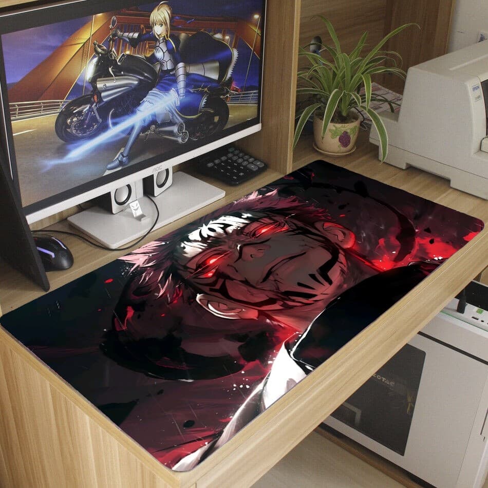 Mouse Pad Jujuts Kaise Gamer Antiderrapante Grande Diversas Estampas Personalizado 70x35 Cm