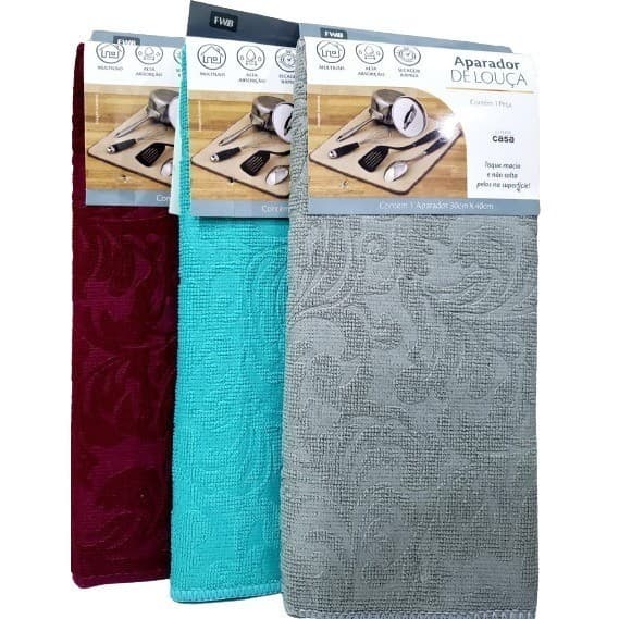 Tapete Escorredor de Louça Super absorvente 30x40CM Dobrável Casa Cozinha