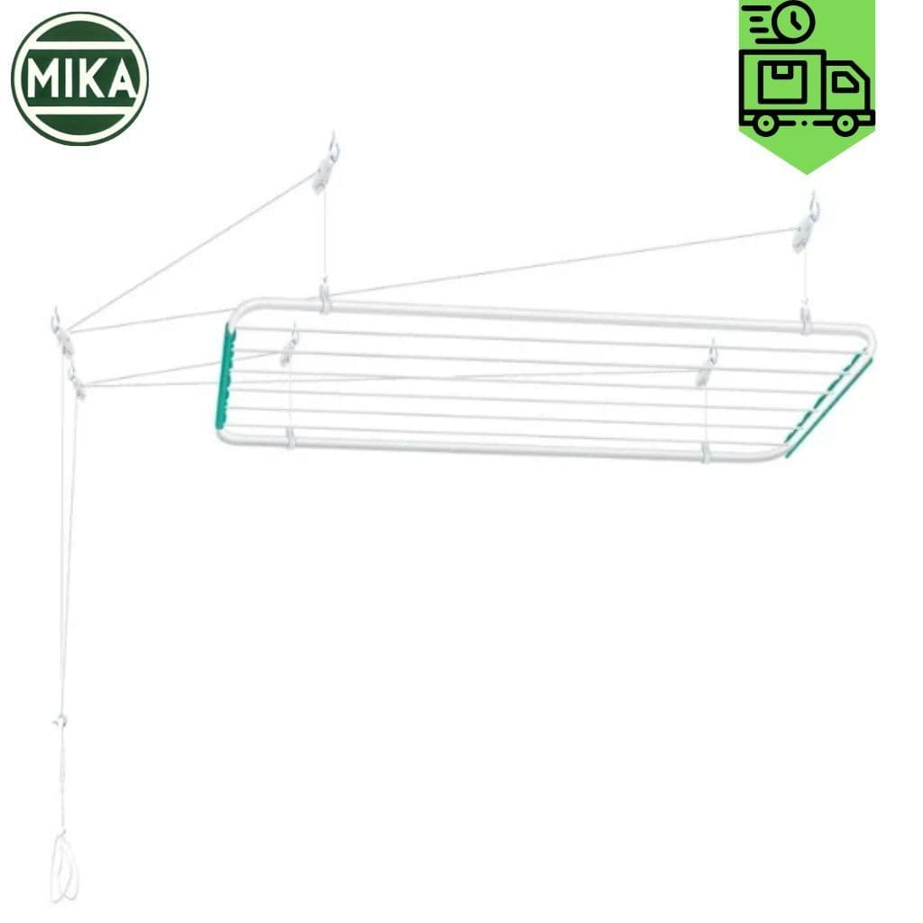 Varal de Teto Aço Branco Mônaco 1,20m x 0,56cm 11kg Secalux