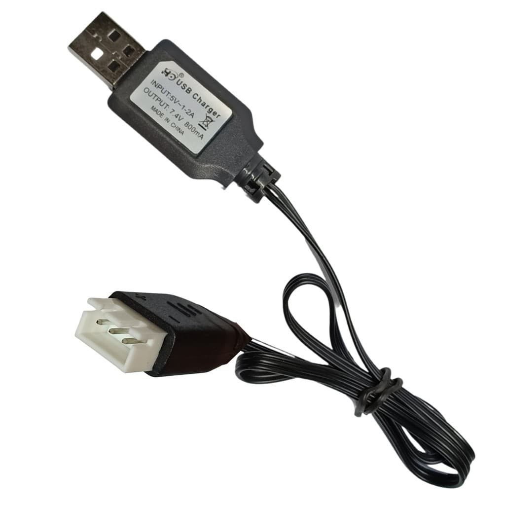Carregador para arminhas de gel 7.4V XH-3P e carro CX24 RC 3 vias /19