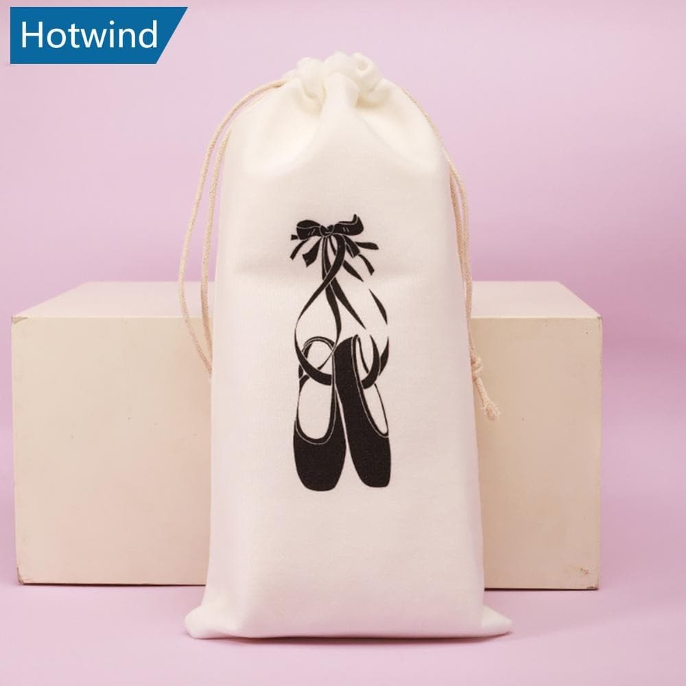 HW 13X27CM Grande Capacidade Crianças Ballet Sapatos Saco De Armazenamento Duplo Cordão Suprimentos Dança Pacote Portáti