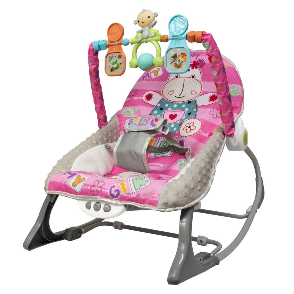 Cadeirinha Descanso Vibratória Para Bebe Musical Balanço Com Mobile - Kababy