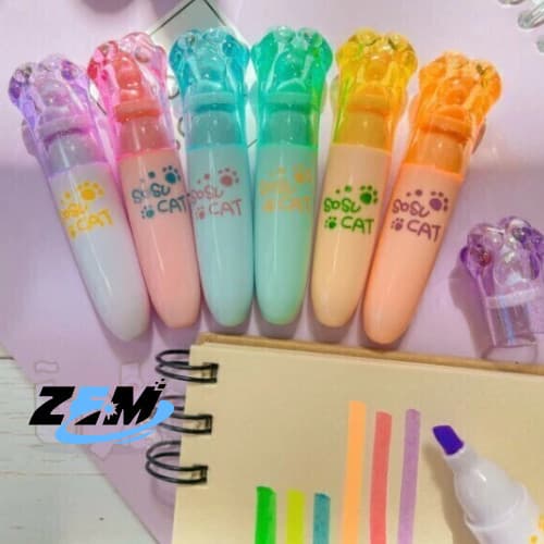 6 Mini Marca texto Patinha de Gato