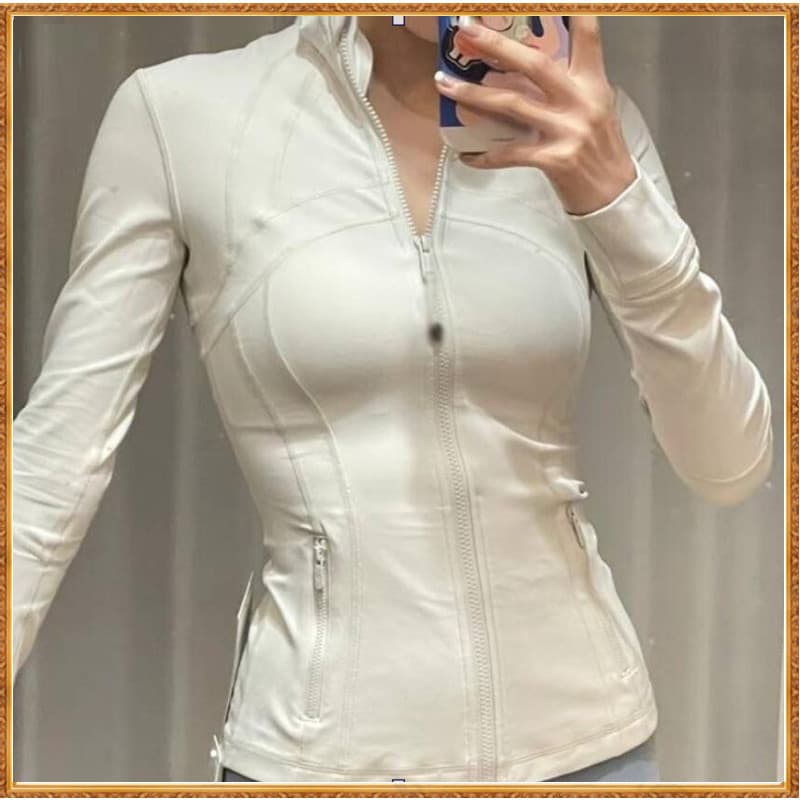Lululemon Define Jaqueta Slim Fit Nude Feel High Elastic Fitness Sports Jacket Tops 6198-2