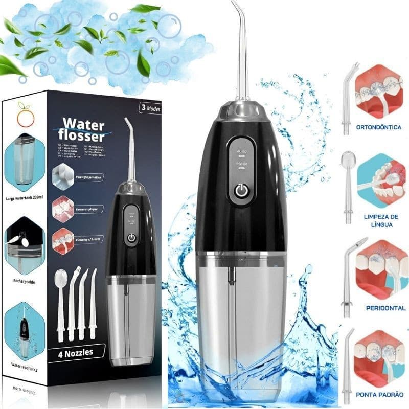 Irrigador Oral Dental Sem fio Elétrico Recarregável para Dentes Gengivas Implante Dentário Aparelho