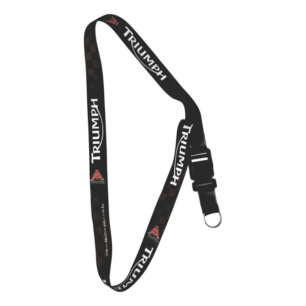 Cordão De Chave Triumph Acessório Prático Resistente De Moto