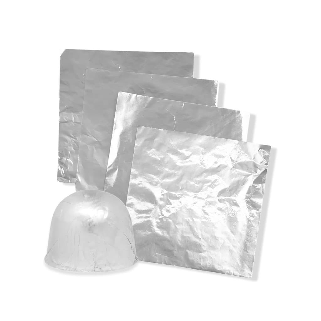 Kit 50 Papel Chumbo Embalar Bombom Páscoa Trufa Chocolate Alumínio