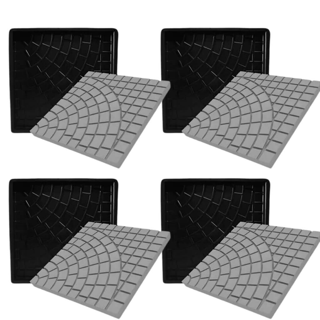 906 -  kit 4 Forma Piso Quadrado  Calçada  40 x 40 cm