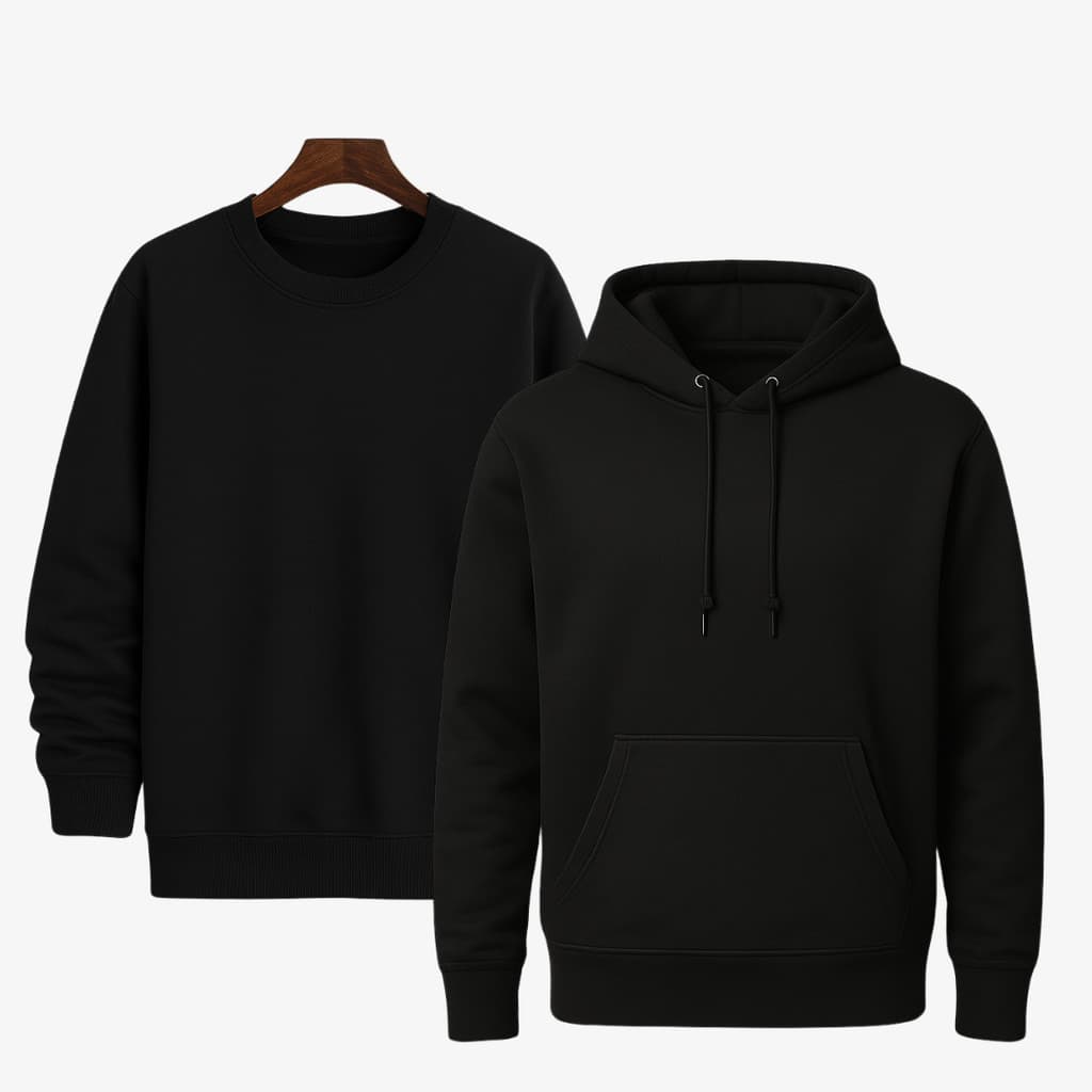 Moletom Masculino Com Ou Sem Capuz Bolso Canguru Liso Blusa Unissex Promoção