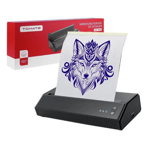 Impressora De Tatuagem Térmica Decalque Sem Tinta Portátil