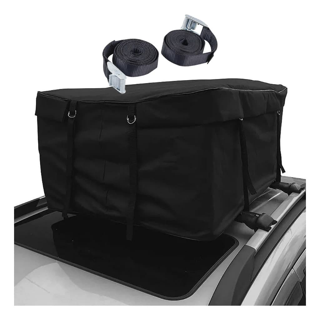 Bagageiro Teto Maleiro Dobrável 340 L Mala C/ Cinta Viagem