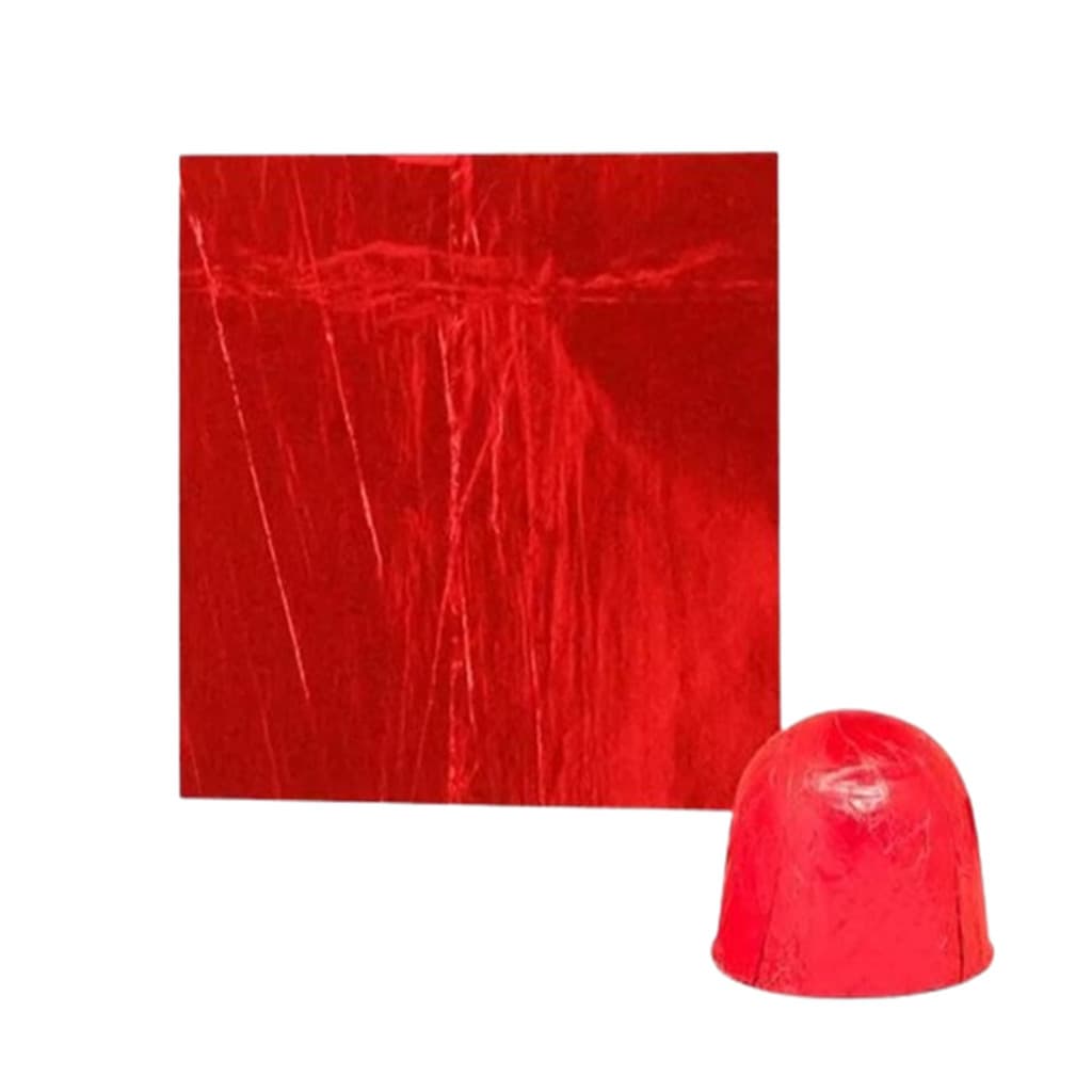 Papel Chumbo P/ Chocolate 12x12cm Com 300und Vermelho CROMUS