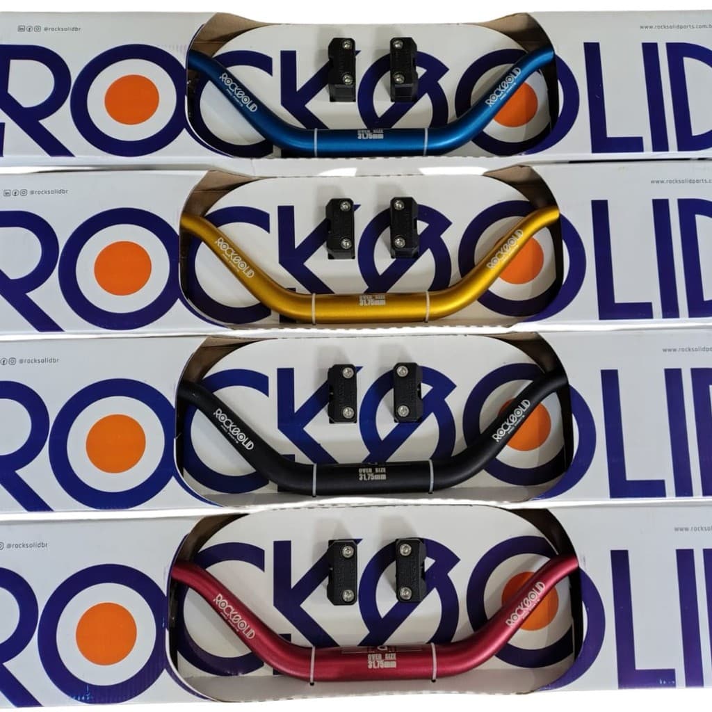 Guidão Rocksolid Alto 31mm Super Fat Bar+ Adaptador Crf Bros