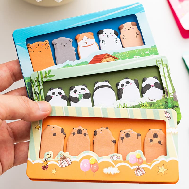 150 Folhas Dos Desenhos Animados Animal Paraíso Seires Nota Papel Bloco De Notas Escola Estudante Portátil Pegajosas