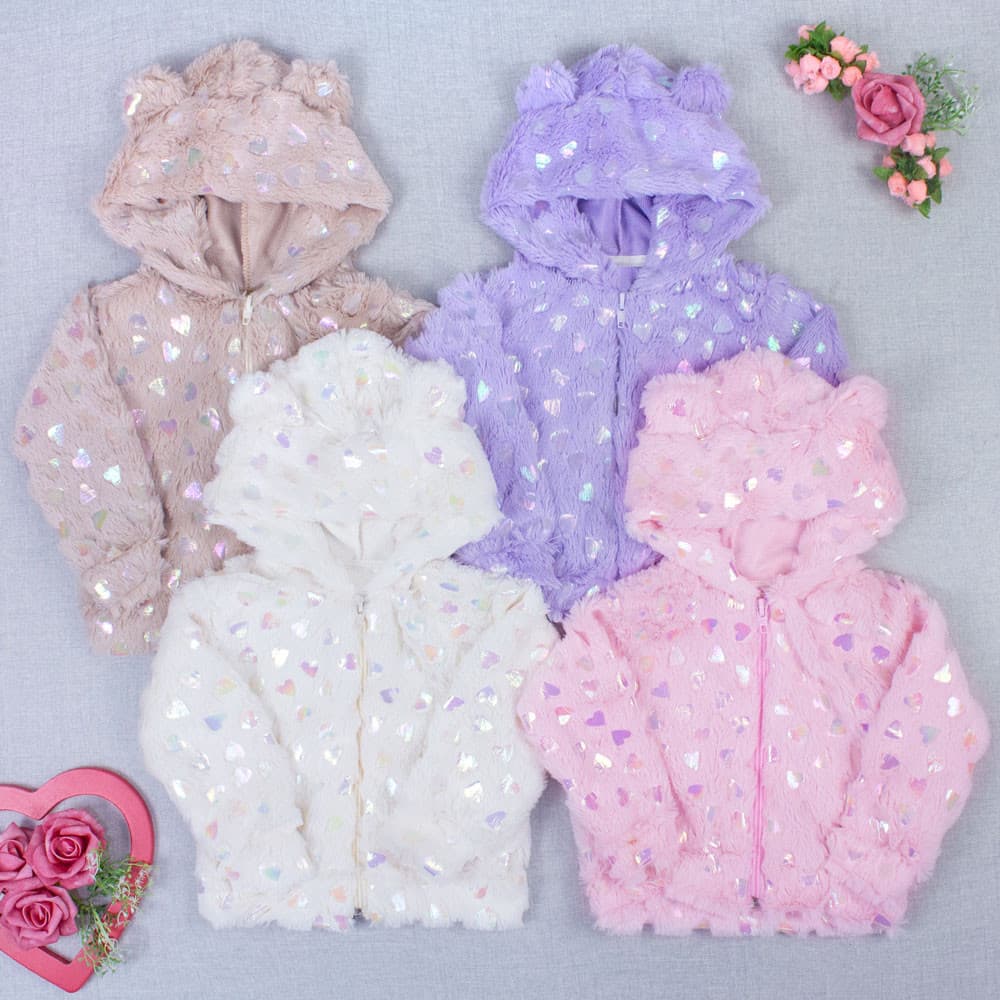 Casaco Bebê Pelúcia Luxo Furtacor para Bebês até 12 Meses