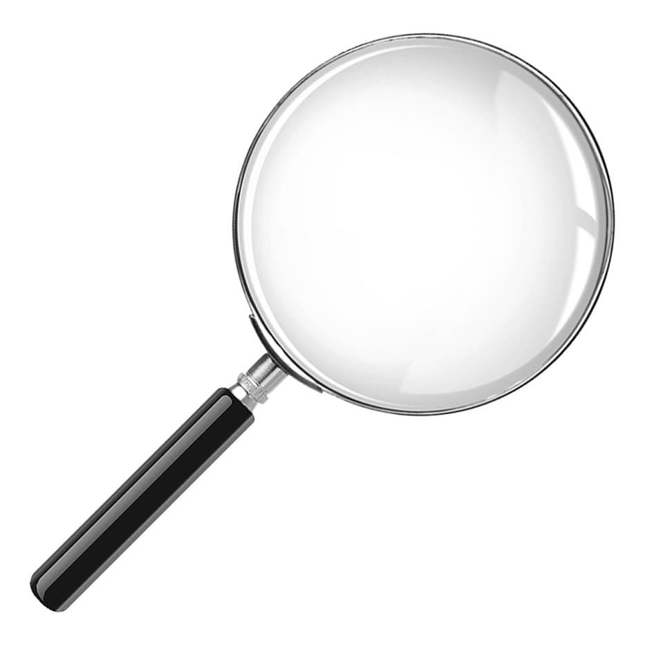 Lupa de Aumento de Mão  5X Lente Grande profissional 100mm Zoom Para Leitura