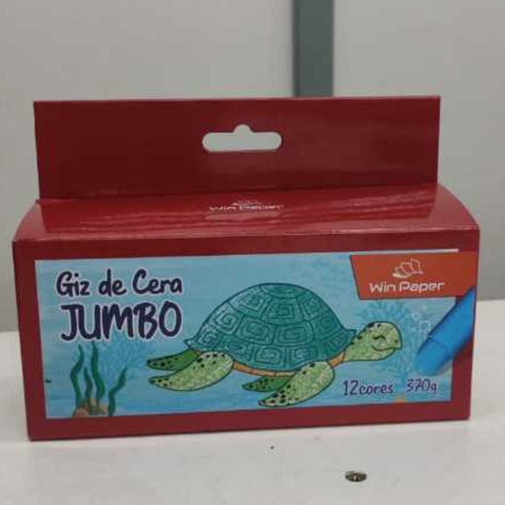 Giz de Cera Super Jumbo 12 Cores WinPaper