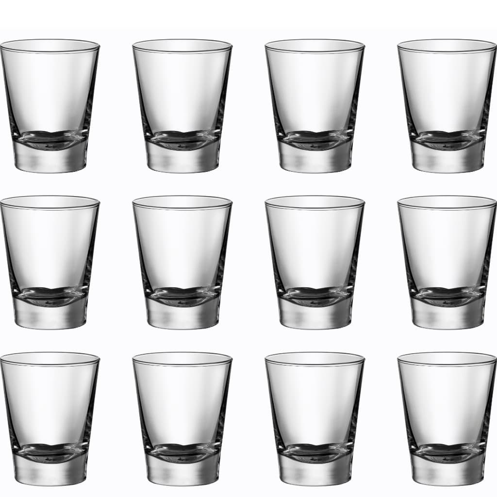 KIT 30 UNIDADES JOGO DE COPOS DE DOSE  DE VIDRO PINGA CACHAÇA VODKA TEQUILA DRINK BAR ATACADO