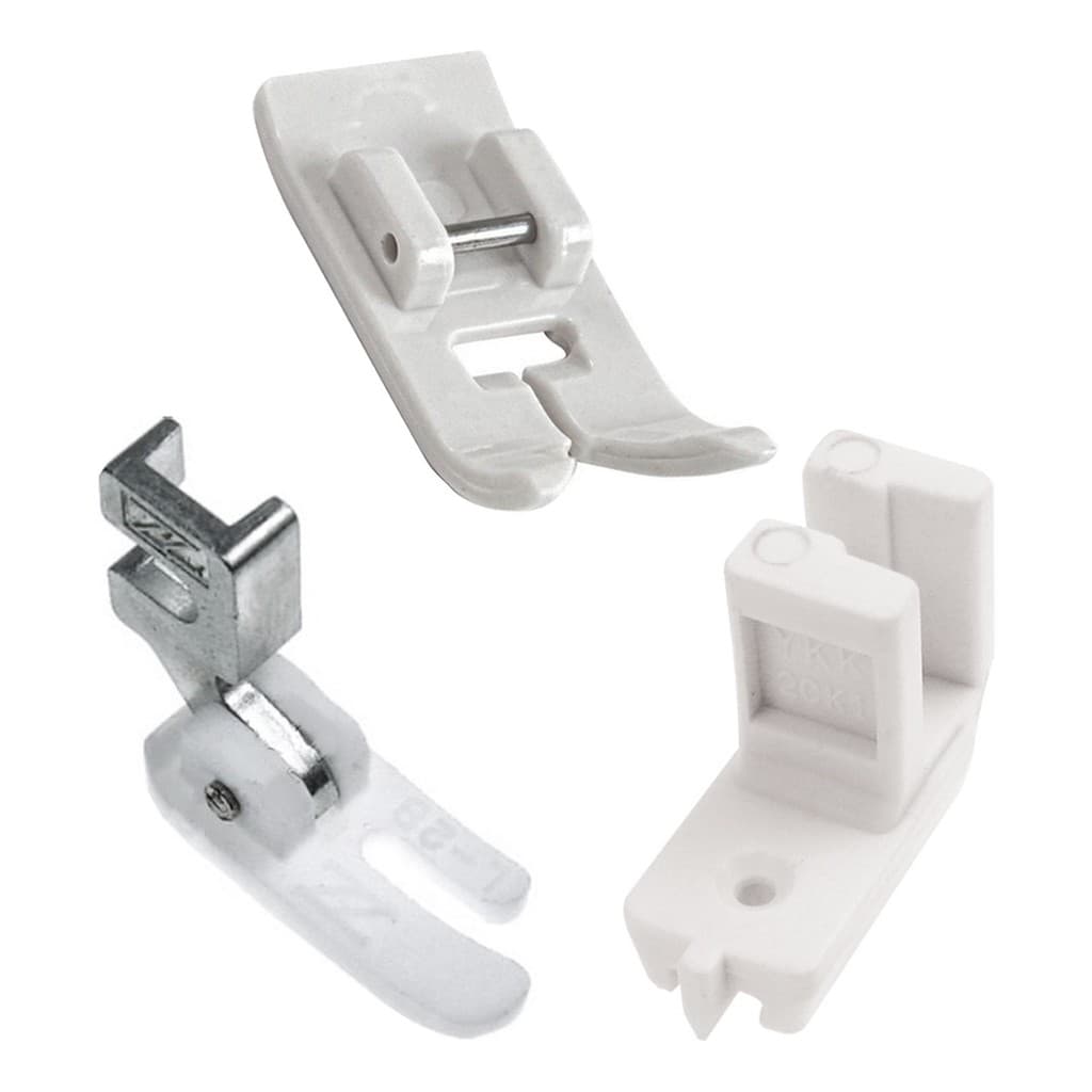 Sapata Pezinhos Teflon Zig Zag Ponto Reto Ziper Invisivel