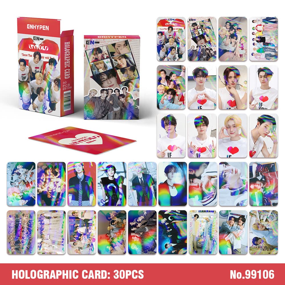 30pcs/box EN-HYPEN DARK BLOOD Photocards ENHYPEN Novo Álbum Cartões Postais Kpop