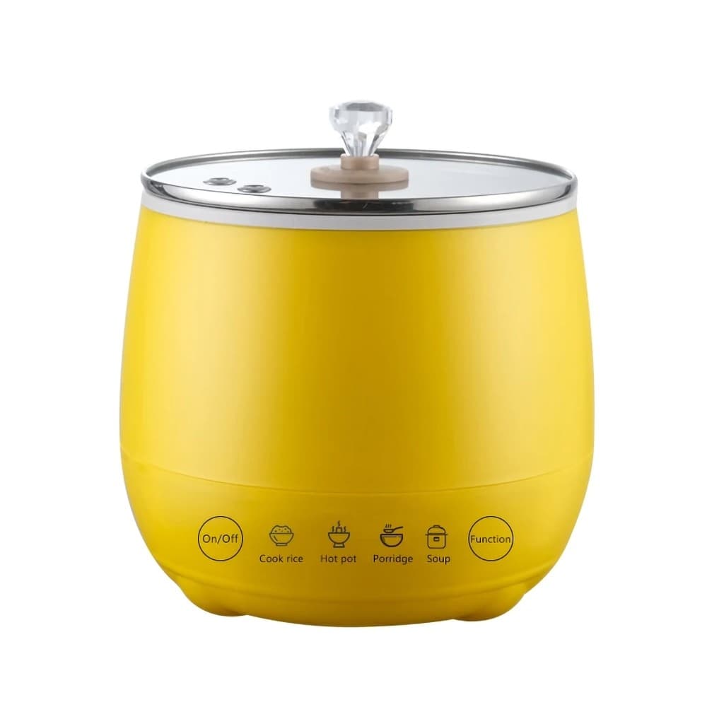 Panela Elétrica de Arroz 350W 1,8 Litros Cerâmica 110V / 220V Tampa de Vidro