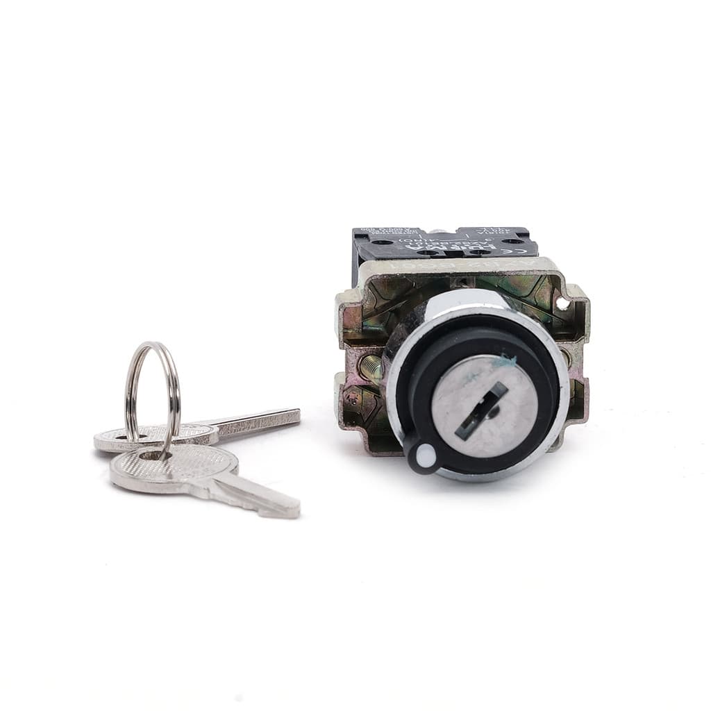 chave seletora METáLICA 2 POSIÇOES FIXAS 1NA C/ CHAVE comutadora botão