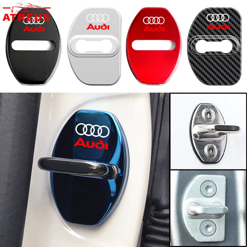 Tampa De Proteção Da Fechadura Da Porta Do Carro Inoxidável Para Audi A3 8l A1 Q5 TT mk2 A5 A4 B7 B8 B5 A6 C7 C6 Q7 Q3