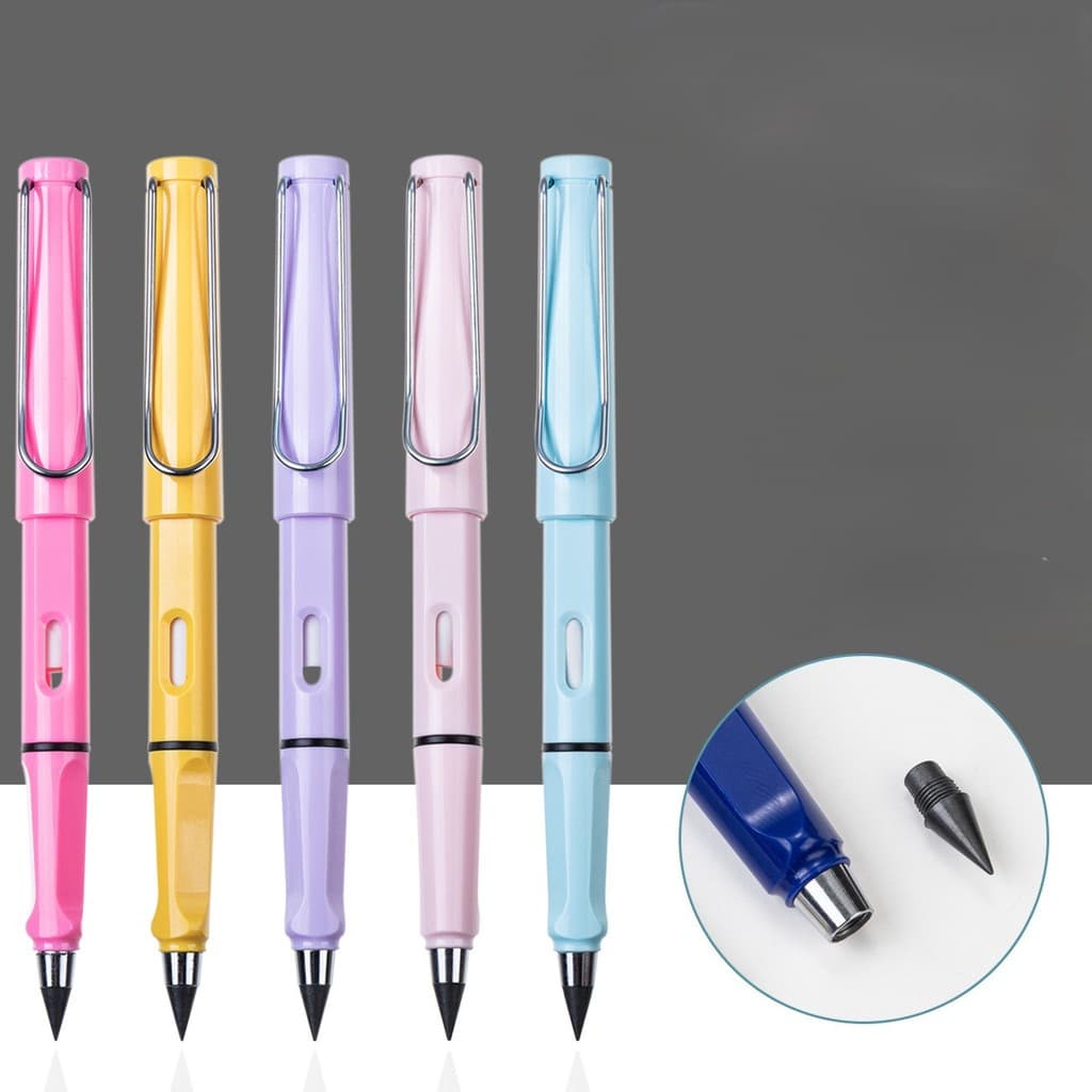 Kit 6 Lápis Infinito Nova tecnologia ilimitada escrita lápis sem tinta novidade/Escrever/Desenhar/Escritório/Personaliza