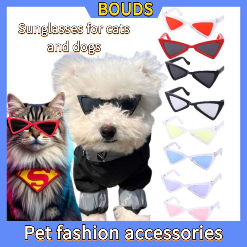 Pet óculos, cão óculos de sol, gato e cão adereços foto, óculos triangulares, acessórios