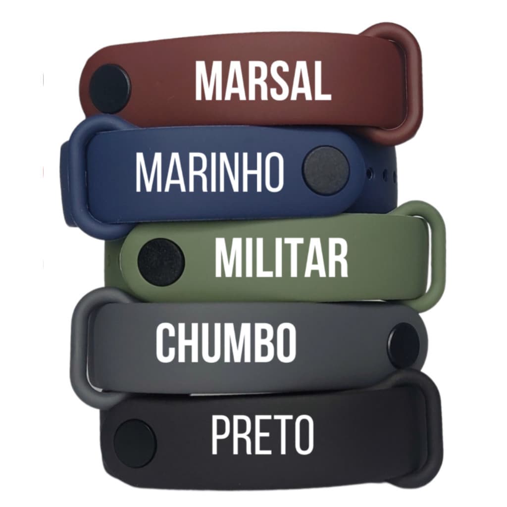 Pulseira P/ Mi Band 10 9 8 7 6 5 4 3 feita em silicone Premium alta qualidade [Envio HOJE]